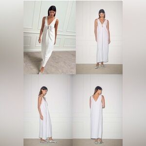 White keyhole dress deiji studios